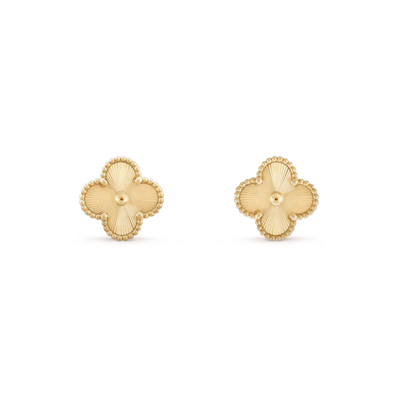 [Everoly JW]CLOVER MINI 9.5MM LASER EARRINGS