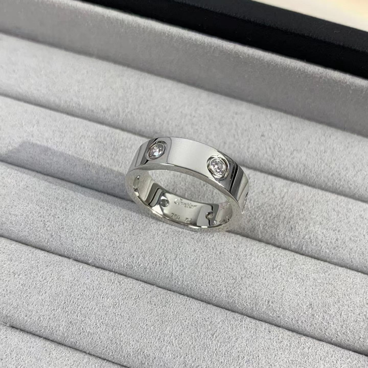 [Everoly JW]ラブリング 5.5mm 6ダイヤモンド シルバー