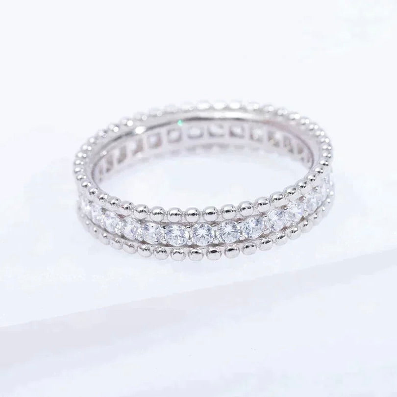 [Everoly JW]PERLEE DIAMOND SILVER RING