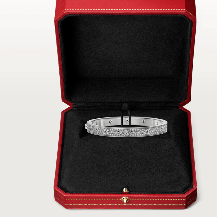 [Everoly JW] LIEBESARMBAND 6,1 MM DIAMANTENBESAMT 10 GROSSE DIAMANTEN