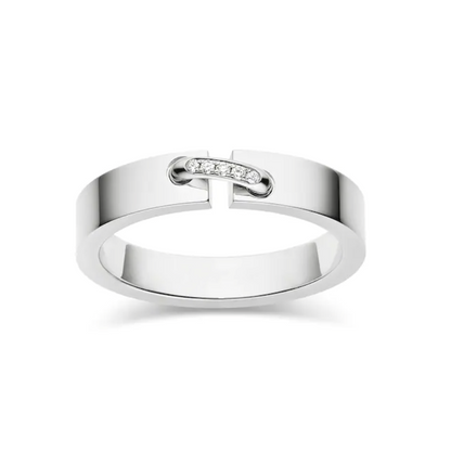[Everoly JW]ALLIANCE LIENS VIDENCE DIAMANT 4MM RING