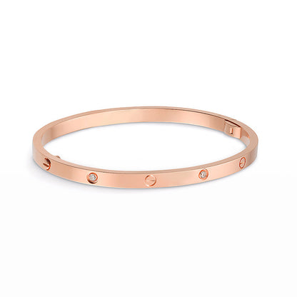 [エバリー JW]ラブブレスレット 3.65mm 6ダイヤモンド