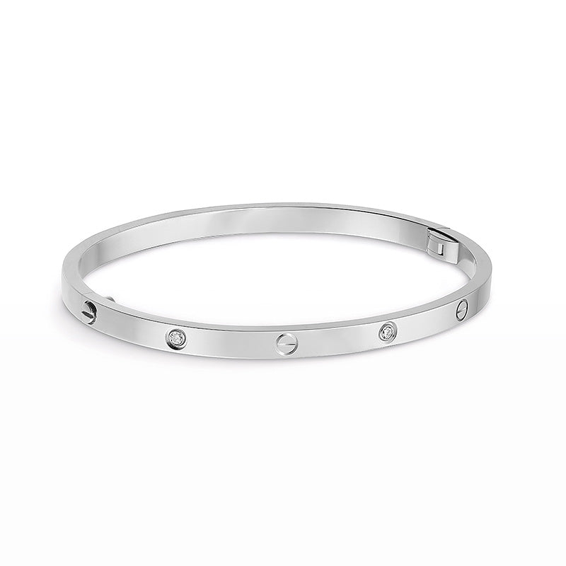 [エバリー JW]ラブブレスレット 3.65mm 6ダイヤモンド