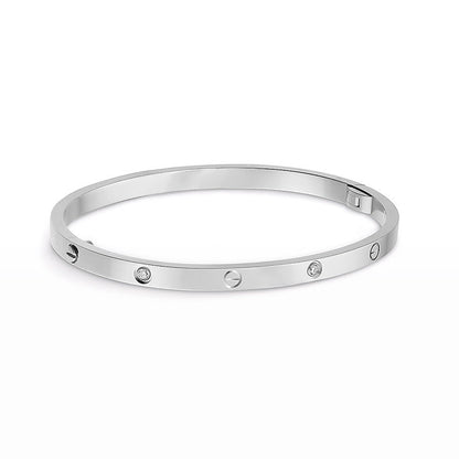 [エバリー JW]ラブブレスレット 3.65mm 6ダイヤモンド