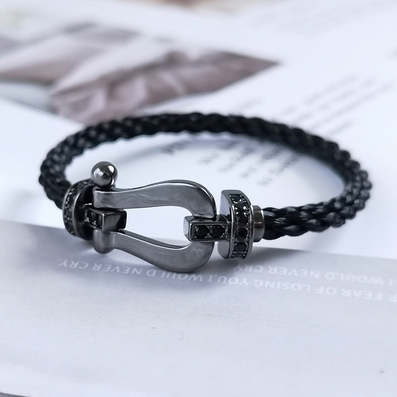 [Everoly JW]FORCE GROSSE SERIE HUFEISEN SCHWARZES SAMURAI-ARMBAND
