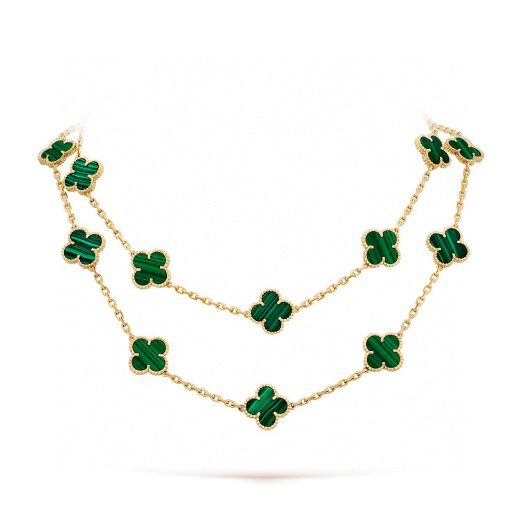 [Everoly JW]CLOVER 20 MOTIFS MALACHITE GOLD