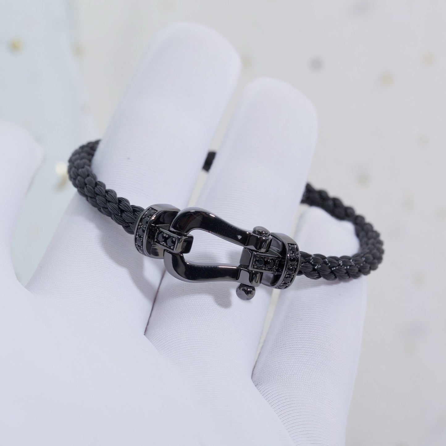 [Everoly JW]FORCE GROSSE SERIE HUFEISEN SCHWARZES SAMURAI-ARMBAND