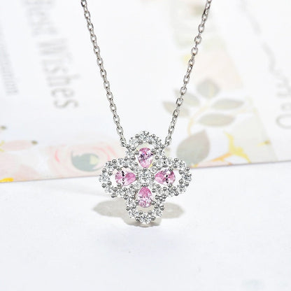 [Everoly JW] LOOP HALSKETTE VOLLMOTIV DIAMANT 16MM MEHRERE FARBEN