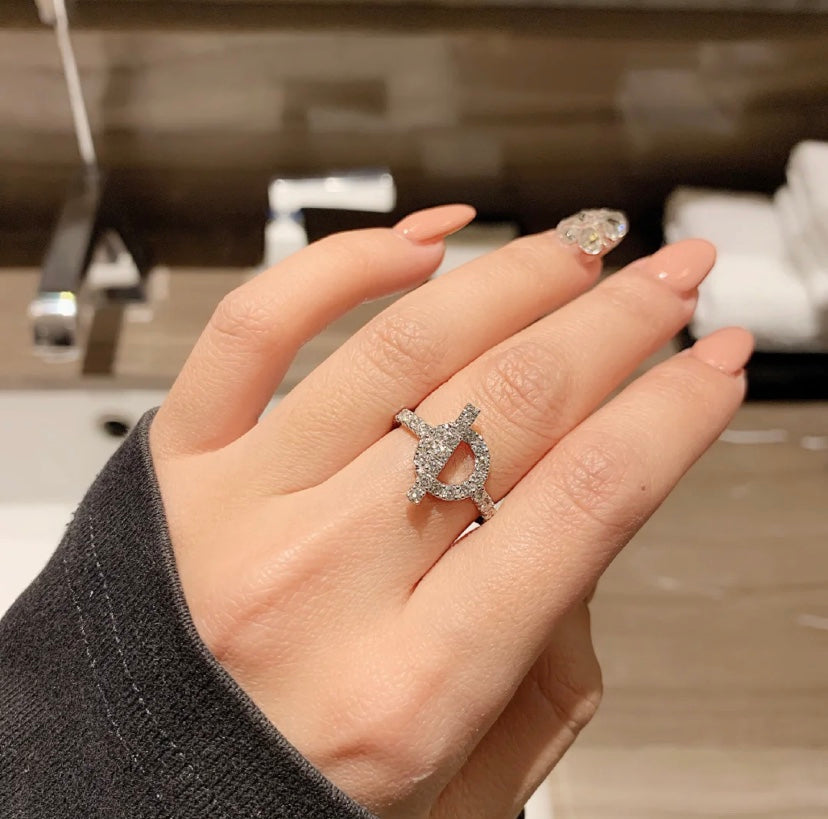 [Everoly JW]ECHAPPEE RING SILVER DIAMOND