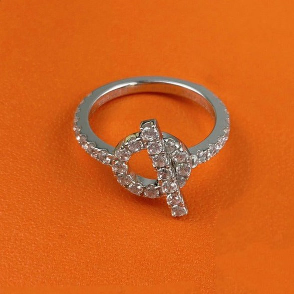 [Everoly JW]ECHAPPEE RING SILVER DIAMOND