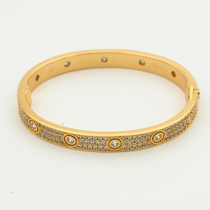 [Everoly JW] LIEBESARMBAND 6,1 MM DIAMANTENBESAMT 10 GROSSE DIAMANTEN