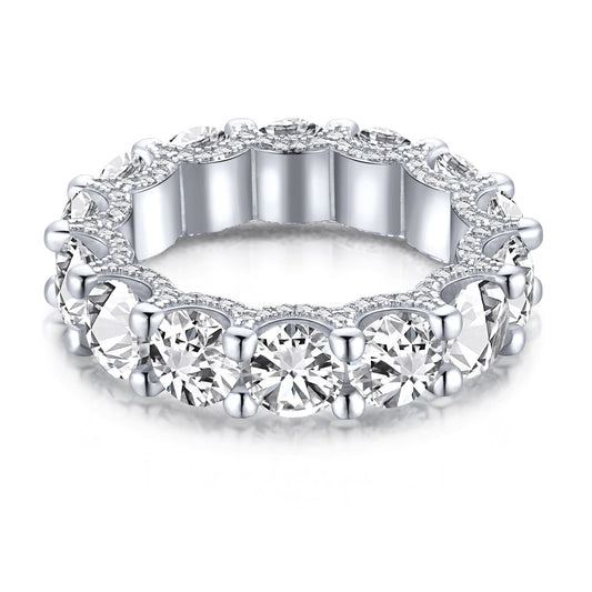 [Everoly JW]Gorgeous Round Cut Tennis Ring