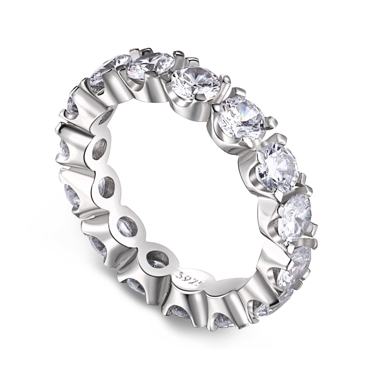 [Everoly JW]Eternity Round Cut Tennis Ring