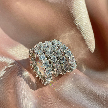 [Everoly JW]Eternity Round Cut Tennis Ring