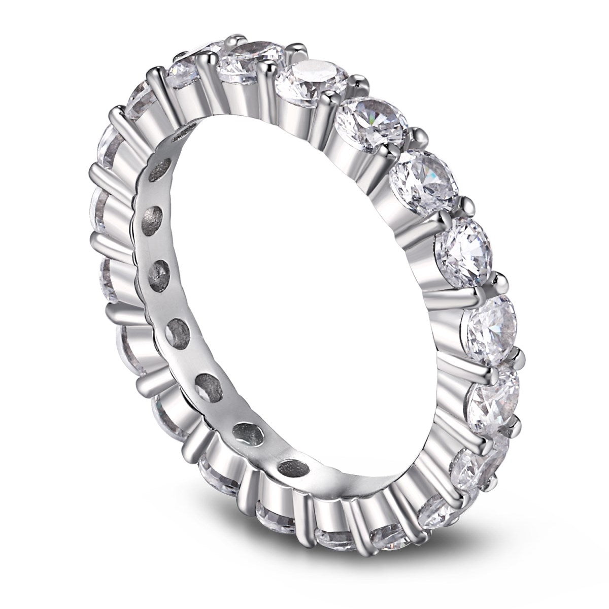 [Everoly JW]Sparkling Round Cut Tennis Ring