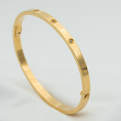 [エバリー JW]ラブブレスレット 3.65mm 10ダイヤモンド