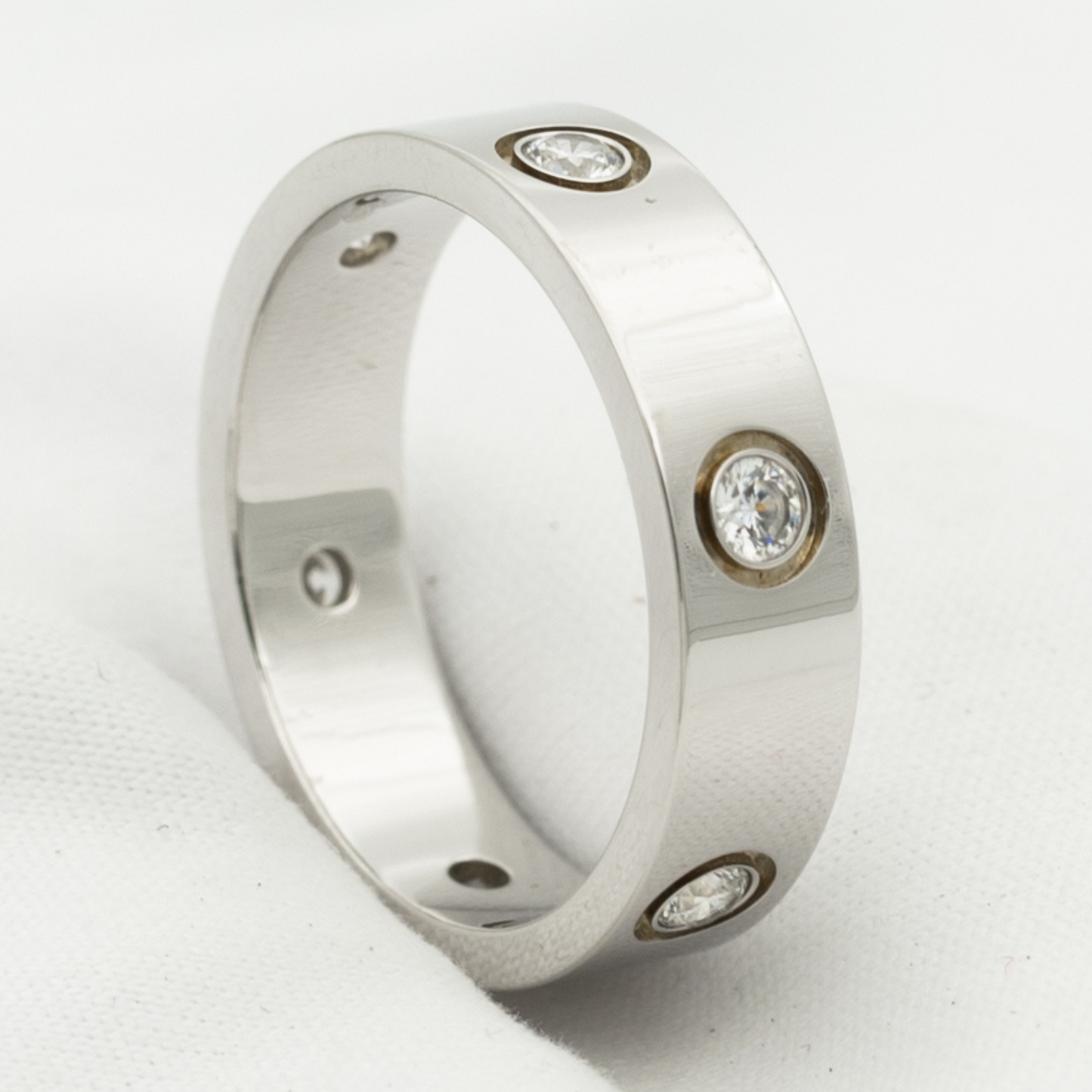 [Everoly JW]ラブリング 5.5mm 6ダイヤモンド シルバー