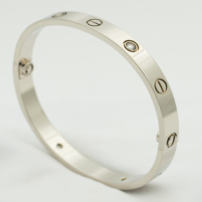 [エバリー JW]ラブブレスレット 6.1mm 4ダイヤモンド