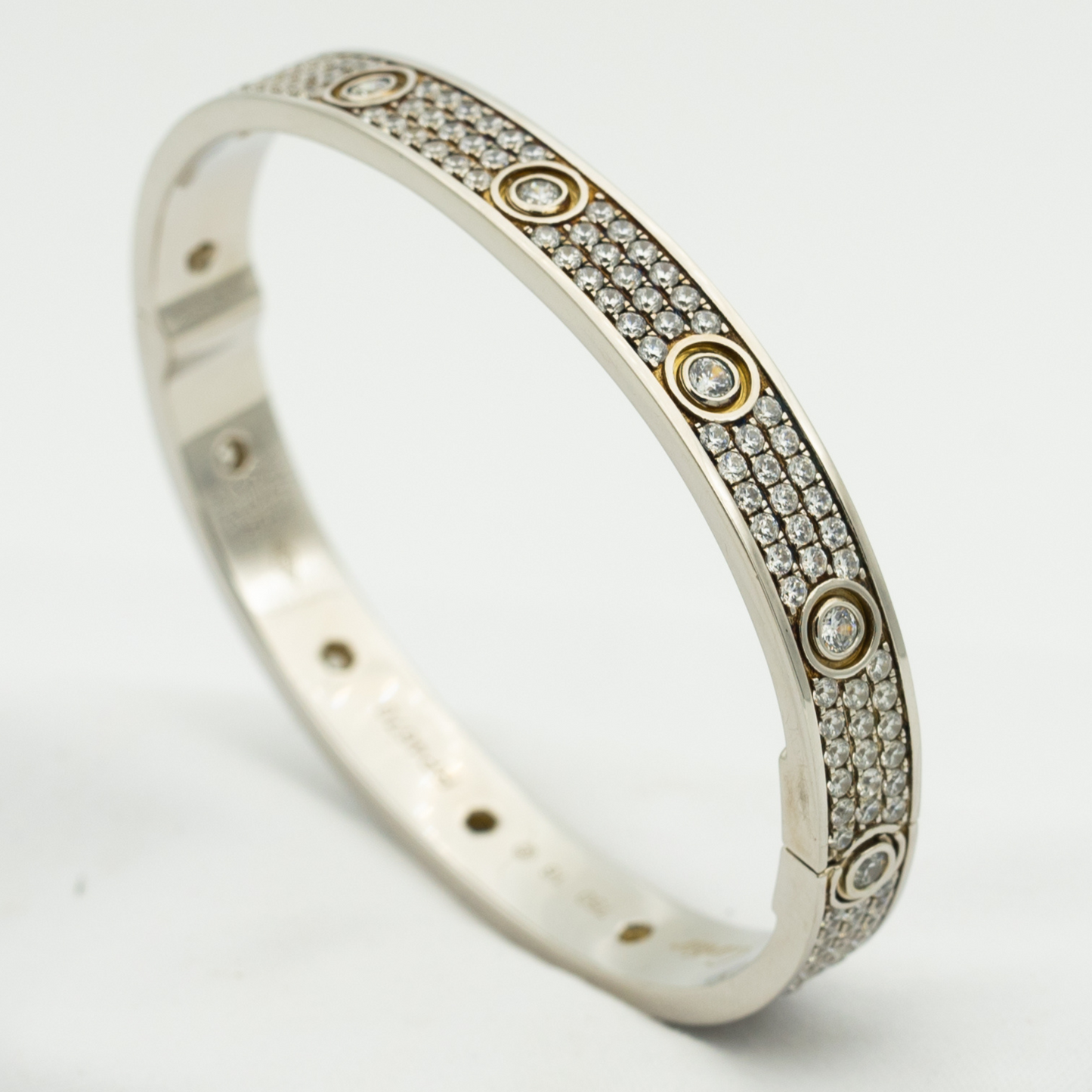 [Everoly JW] LIEBESARMBAND 6,1 MM DIAMANTENBESAMT 10 GROSSE DIAMANTEN