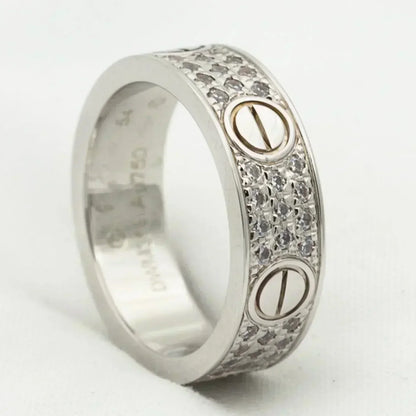 [Everoly JW]LOVE RING 5.5MM DIAMONDS PAVED