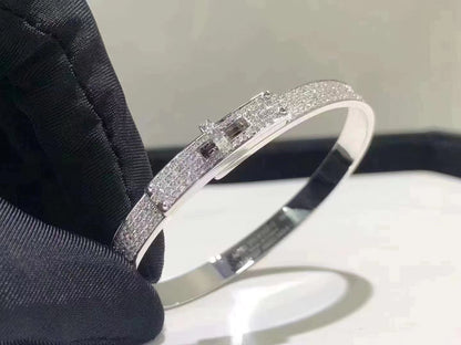 [Everoly JW]HM KELLY ARMBAND AUS SILBER MIT VOLLSTÄNDIGEM PAVE-DIAMANT