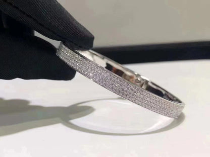 [Everoly JW]HM KELLY ARMBAND AUS SILBER MIT VOLLSTÄNDIGEM PAVE-DIAMANT