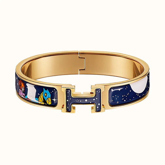 [Everoly JW]H STAR AND MOON BRACELET 12MM