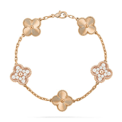 [Everoly JW]  CLOVER 5 MOTIF LASER BRACELET COLLECTION