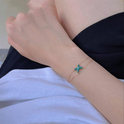 [Everoly JW]JEUX ARMBAND MALACHIT ROTGOLD 1 DIAMANT