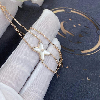 [Everoly JW]JEUX ARMBAND WEISSES MOP ROSA GOLD 1 DIAMANT