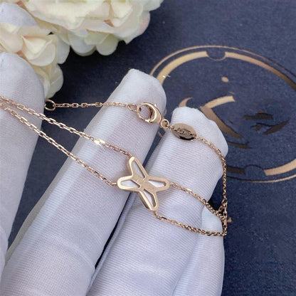 [Everoly JW]JEUX ARMBAND WEISSES MOP ROSA GOLD 1 DIAMANT