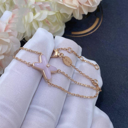 [Everoly JW]JEUX ARMBAND ROSA MOP ROSA GOLD 1 DIAMANT