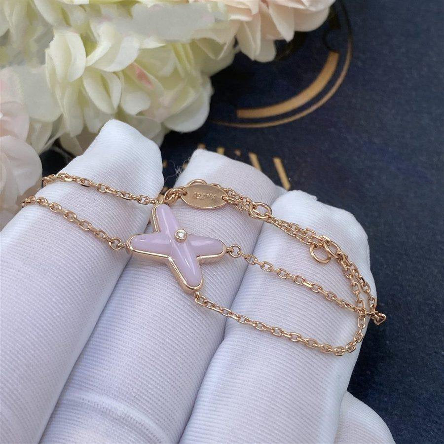 [Everoly JW]JEUX ARMBAND ROSA MOP ROSA GOLD 1 DIAMANT