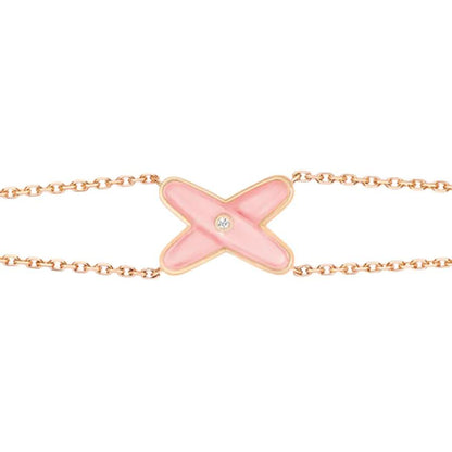 [Everoly JW]JEUX ARMBAND ROSA MOP ROSA GOLD 1 DIAMANT