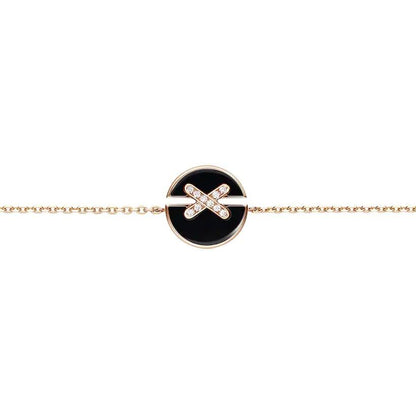 [Everoly JW]JEUX DE BRACELET ONYX PINK GOLD DIAMOND