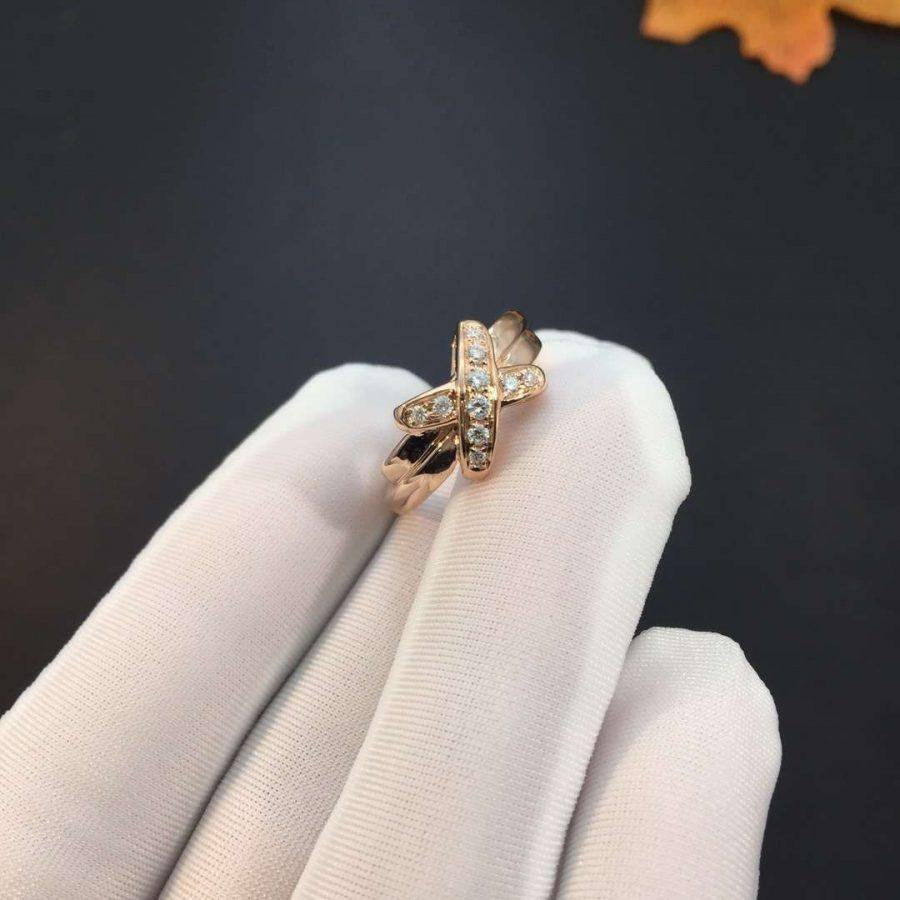 [Everoly JW]JEUX DE PINK GOLD DIAMOND RING
