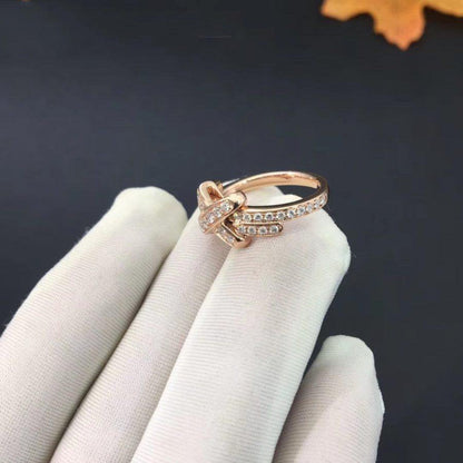 [Everoly JW]JEUX DE RING PINK GOLD DIAMOND