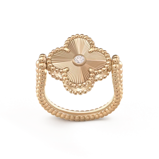 [Everoly JW]CLOVER RIVERSIBLE ROSE GOLD RING