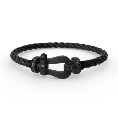 [Everoly JW]FORCE GROSSE SERIE HUFEISEN SCHWARZES SAMURAI-ARMBAND