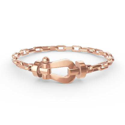 [Everoly JW]FORCE großes Hufeisenverschluss-Metallarmband