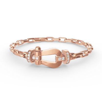 [Everoly JW]FORCE großes Hufeisenverschluss-Metallarmband