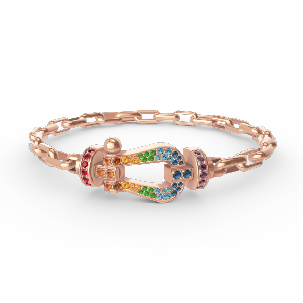 [Everoly JW]FORCE großes Hufeisenverschluss-Metallarmband