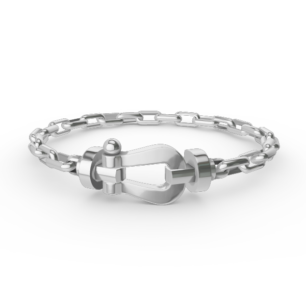 [Everoly JW]FORCE großes Hufeisenverschluss-Metallarmband