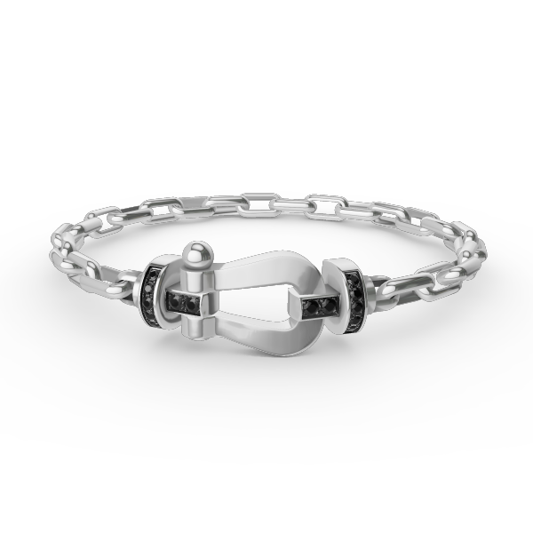 [Everoly JW]FORCE großes Hufeisenverschluss-Metallarmband