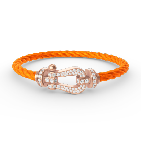 [Everoly JW]FORCE LARGE HORSESHOE FULL DIAMOND BRACELET ROSE GOLD