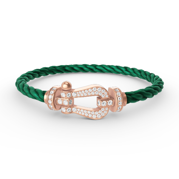 [Everoly JW]FORCE LARGE HORSESHOE FULL DIAMOND BRACELET ROSE GOLD