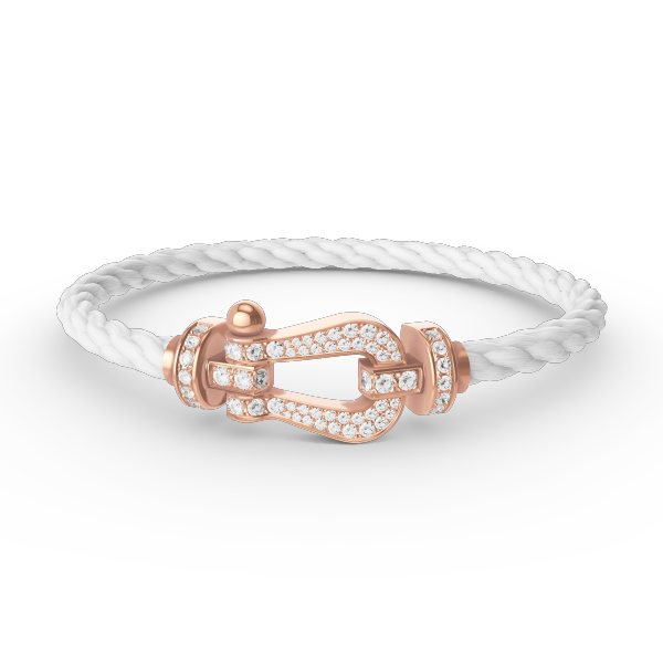 [Everoly JW]FORCE LARGE HORSESHOE FULL DIAMOND BRACELET ROSE GOLD
