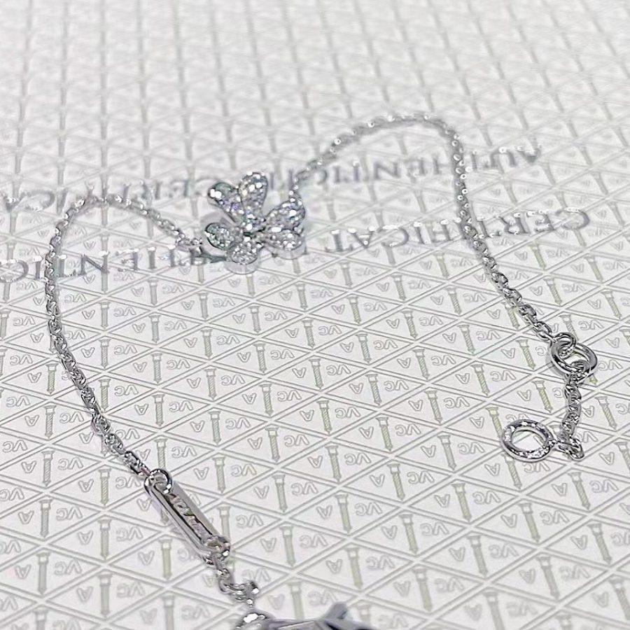 [Everoly JW]FRIVOLE SILBERNES BLUMEN-DIAMANTARMBAND 