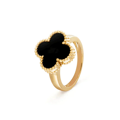 [Everoly JW]CLOVER ONYX RING