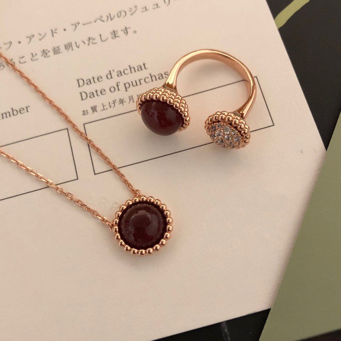 [Everoly JW]PERLEE COULEURS DIAMOND ROSE GOLD BETWEEN THE FINGER RING